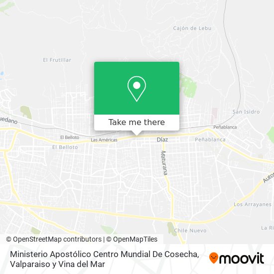 Ministerio Apostólico Centro Mundial De Cosecha map