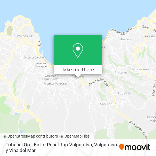 Tribunal Oral En Lo Penal Top Valparaíso map