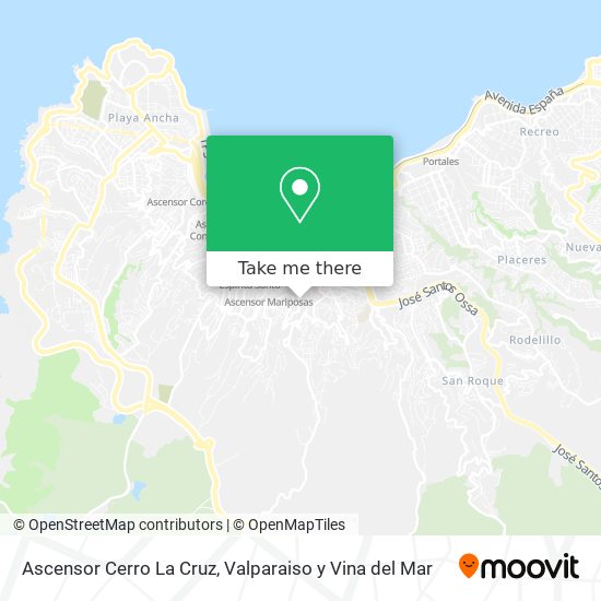 Ascensor Cerro La Cruz map
