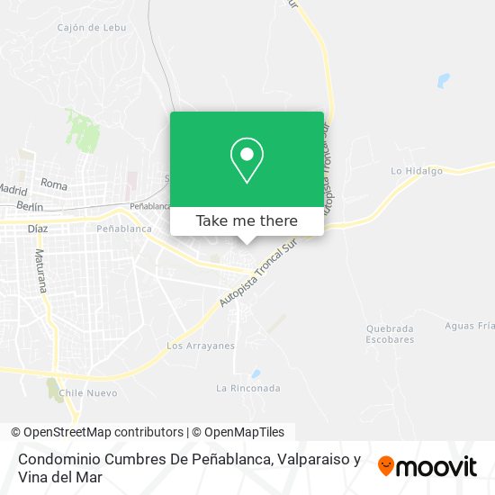 Condominio Cumbres De Peñablanca map