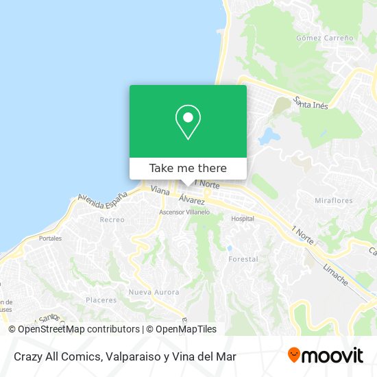 Crazy All Comics map
