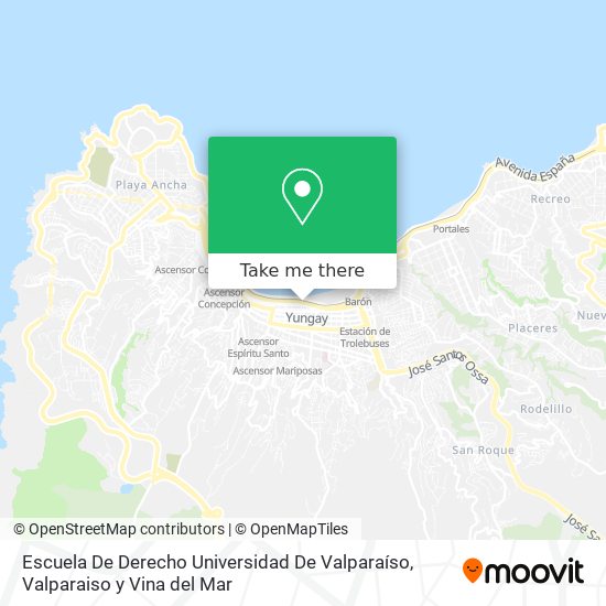 Escuela De Derecho Universidad De Valparaíso map