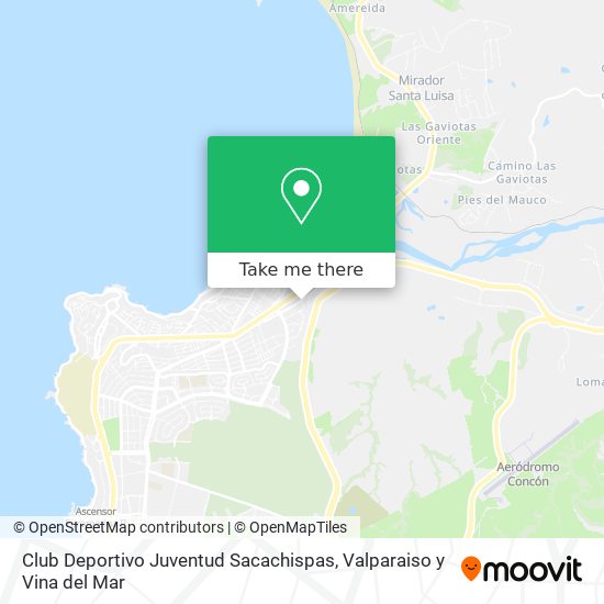 Mapa de Club Deportivo Juventud Sacachispas