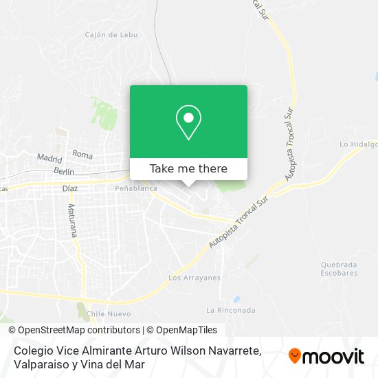 Colegio Vice Almirante Arturo Wilson Navarrete map