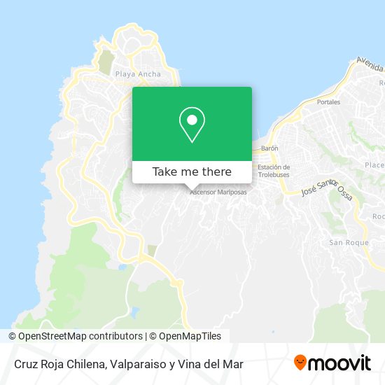 Cruz Roja Chilena map