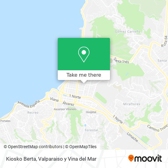 Kiosko Berta map
