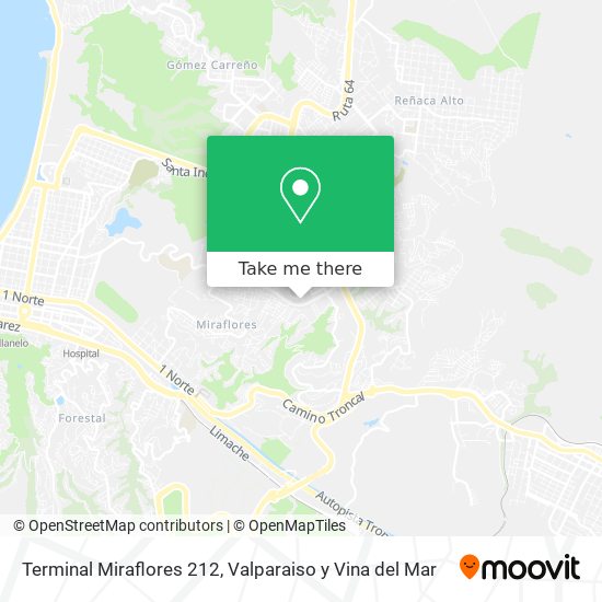 Mapa de Terminal Miraflores 212