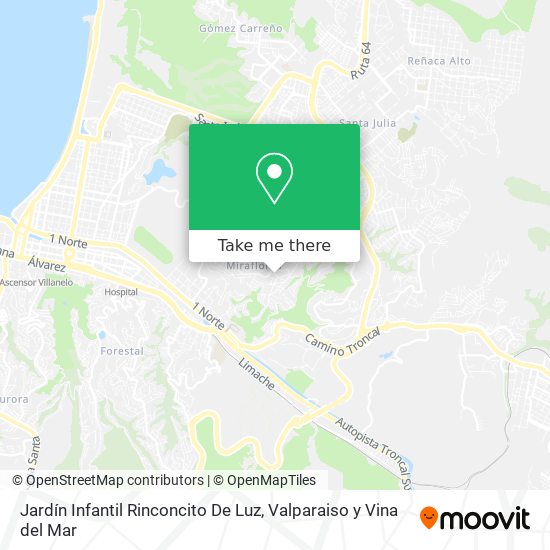 Mapa de Jardín Infantil Rinconcito De Luz