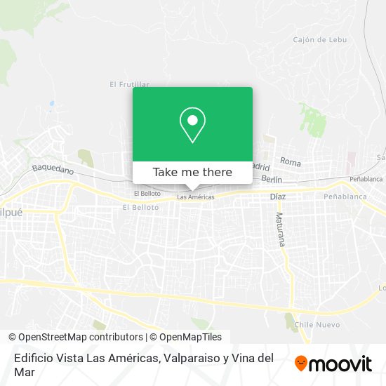 Mapa de Edificio Vista Las Américas