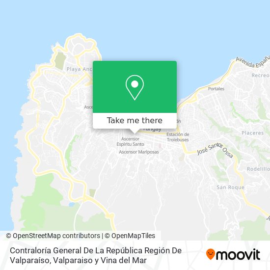 Mapa de Contraloría General De La República Región De Valparaíso