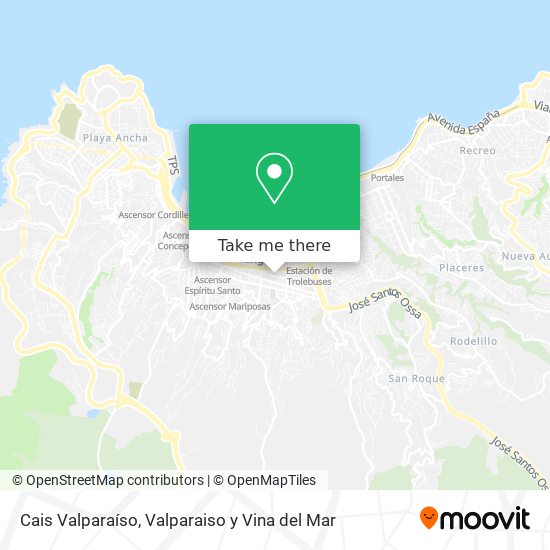 Mapa de Cais Valparaíso