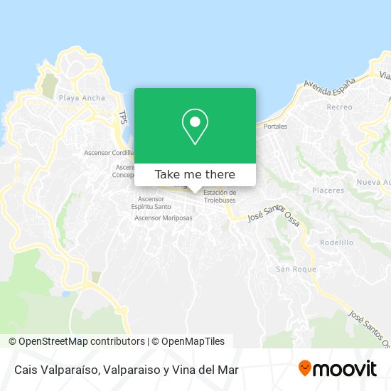 Cais Valparaíso map