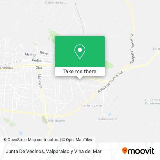 Junta De Vecinos map