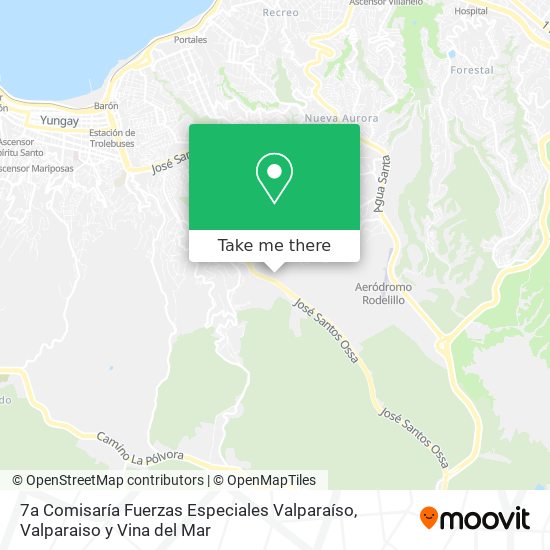 7a Comisaría Fuerzas Especiales Valparaíso map