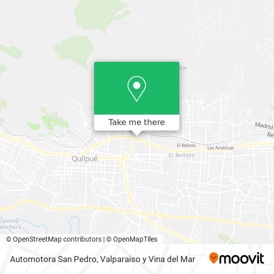 Automotora San Pedro map