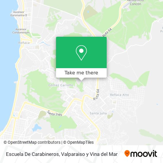 Mapa de Escuela De Carabineros