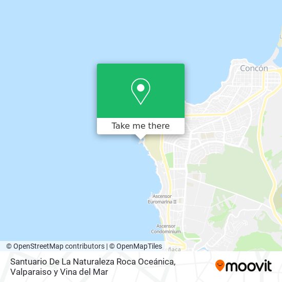 Santuario De La Naturaleza Roca Oceánica map