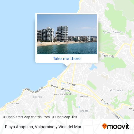 Playa Acapulco map