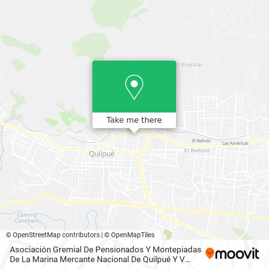 Asociación Gremial De Pensionados Y Montepiadas De La Marina Mercante Nacional De Quilpué Y V Región map