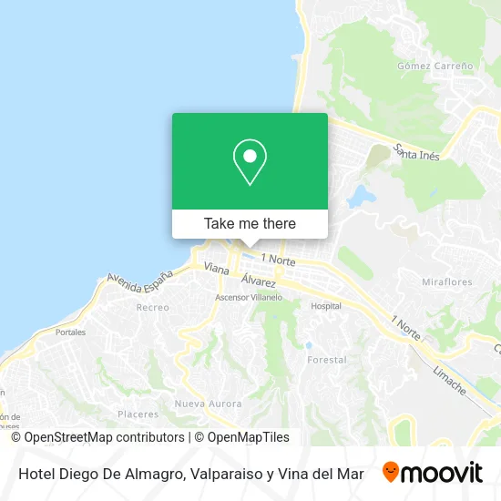 Mapa de Hotel Diego De Almagro