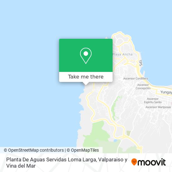 Mapa de Planta De Aguas Servidas Loma Larga