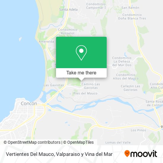 Vertientes Del Mauco map
