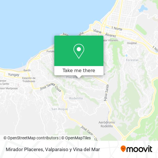 Mirador Placeres map