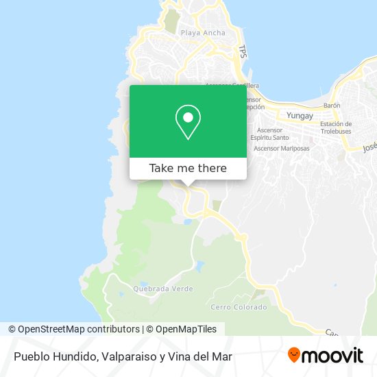 Pueblo Hundido map