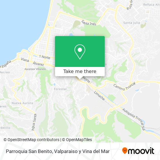 Parroquia San Benito map