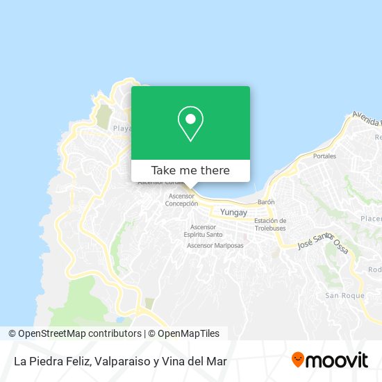 La Piedra Feliz map