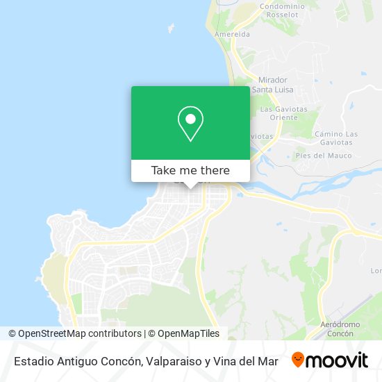 Estadio Antiguo Concón map