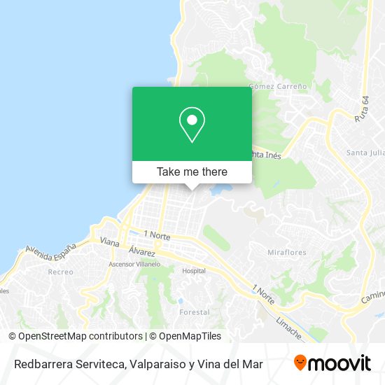 Mapa de Redbarrera Serviteca