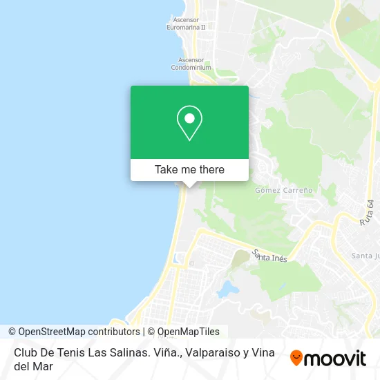 Club De Tenis Las Salinas. Viña. map