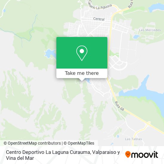 Mapa de Centro Deportivo La Laguna Curauma