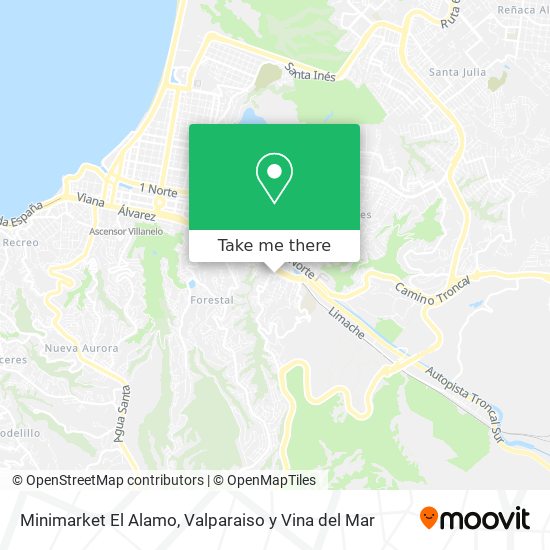 Minimarket El Alamo map