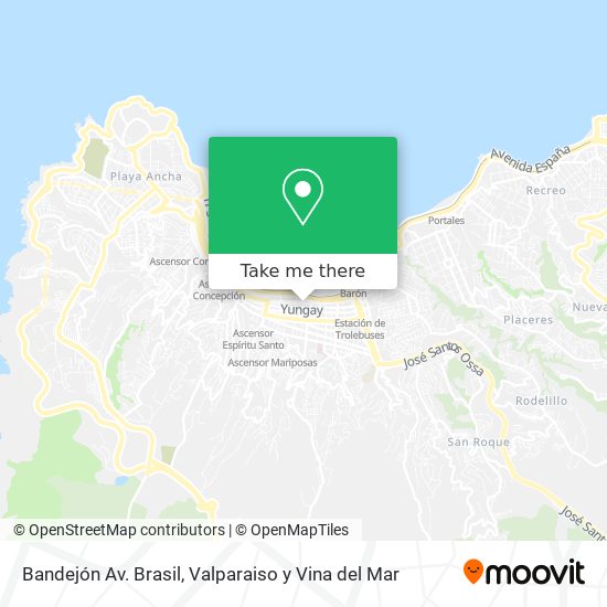 Bandejón Av. Brasil map