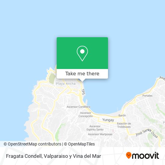 Fragata Condell map
