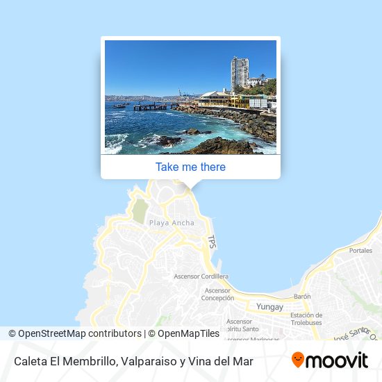 Mapa de Caleta El Membrillo