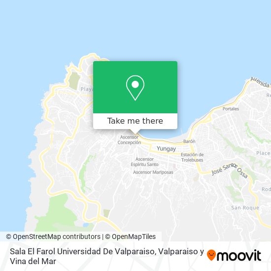 Mapa de Sala El Farol Universidad De Valparaiso