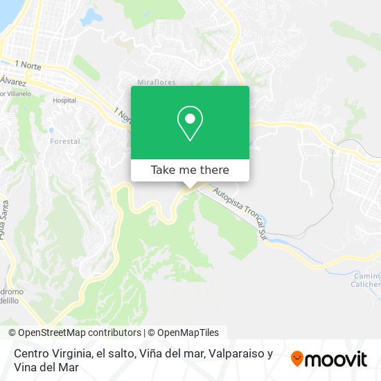 Centro Virginia, el salto, Viña del mar map