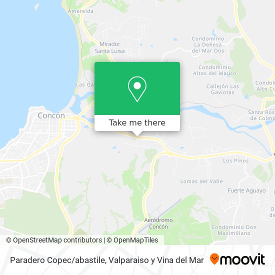 Paradero Copec/abastile map