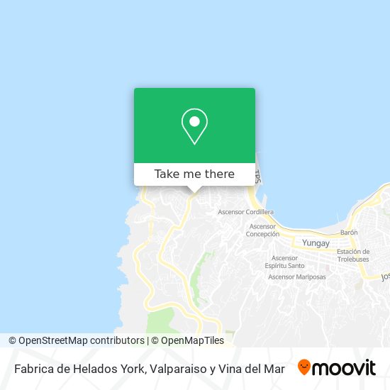 Mapa de Fabrica de Helados York