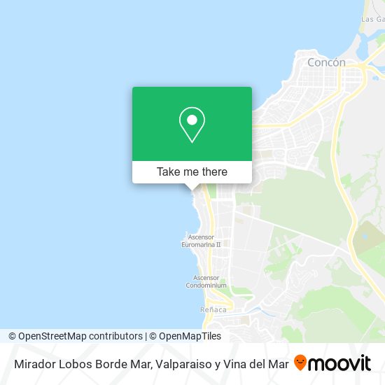 Mirador Lobos Borde Mar map