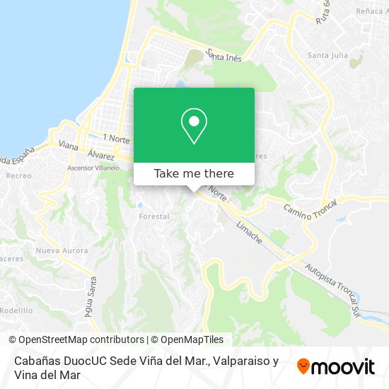 Cabañas DuocUC Sede Viña del Mar. map