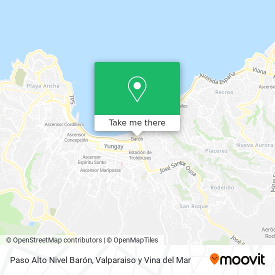 Paso Alto Nivel Barón map