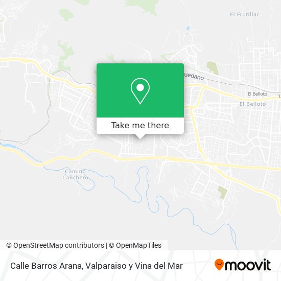 Calle Barros Arana map