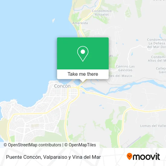 Mapa de Puente Concón