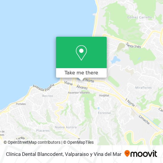 Clínica Dental Blancodent map