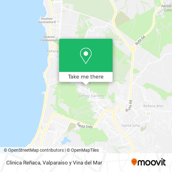 Mapa de Clinica Reñaca