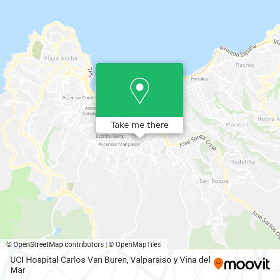 UCI Hospital Carlos Van Buren map